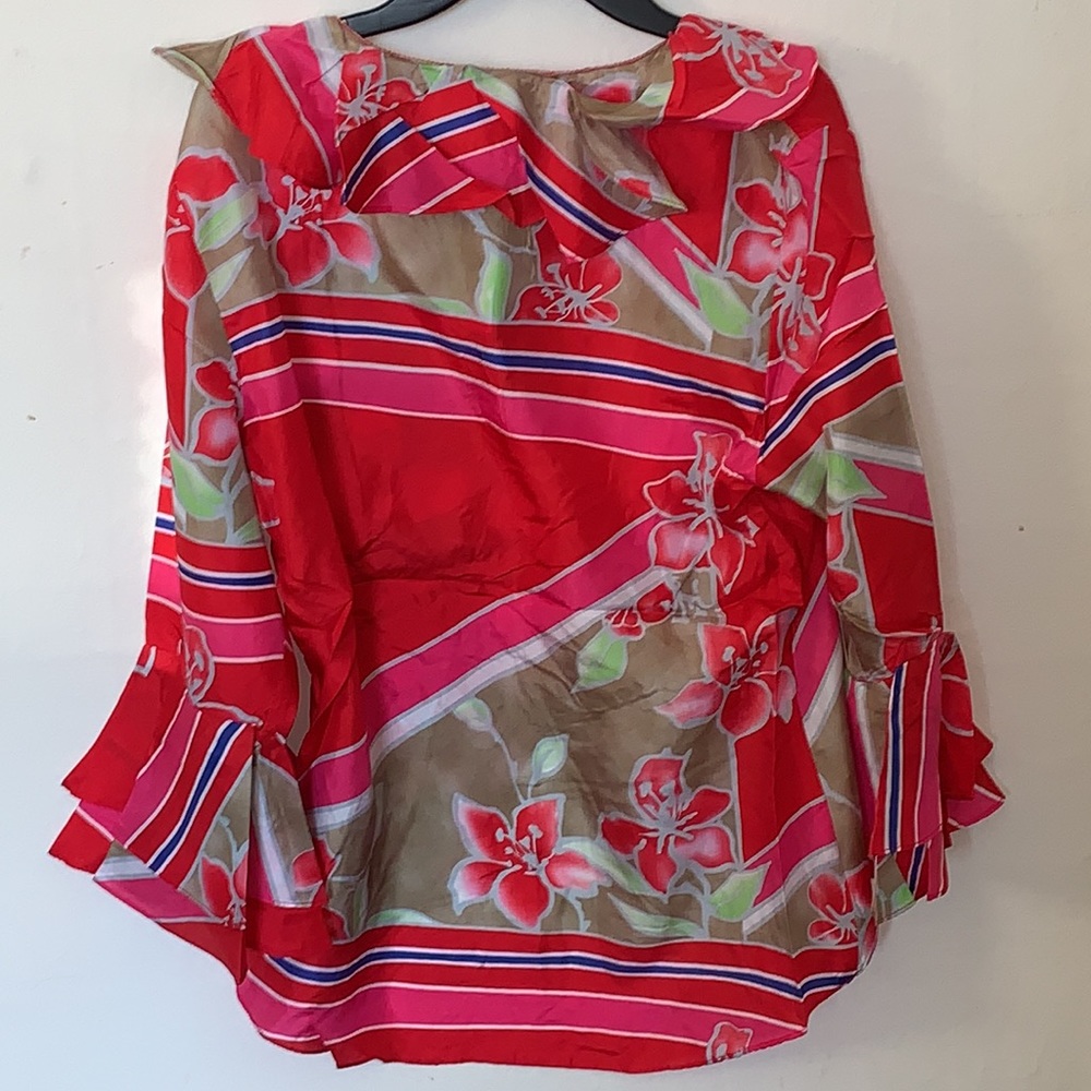 NWT Tommy Hilfiger front tie blouse - Picture 4 of 6